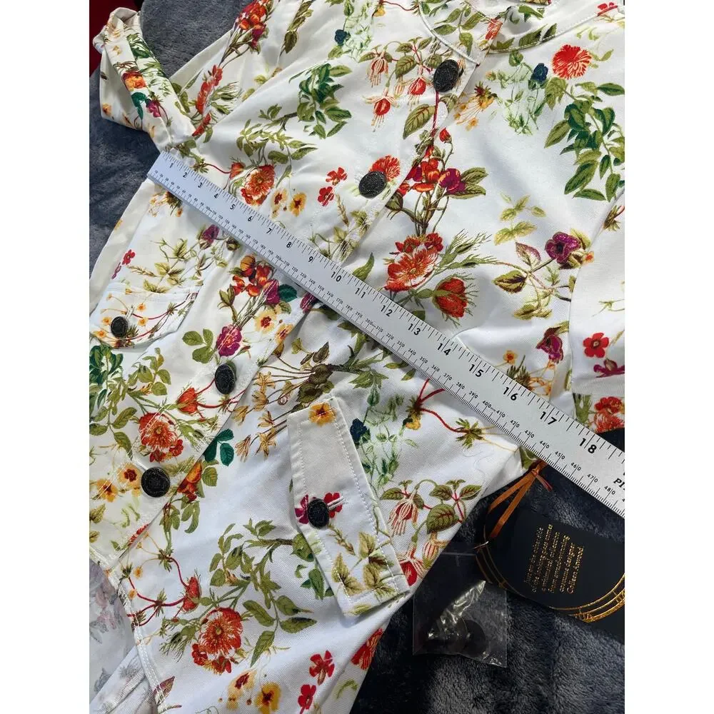 NWT Disney Alice Through Looking Glass Floral Peplum Jacket Women S